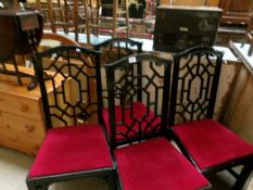 A set of 4 Edwardian chairs