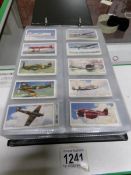 A large collection of cigarette cards in 10 albums including Wills 'Punch', Grandee cigar cards,