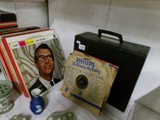 A collection of LP records including Jazz etc and some 78rpm records