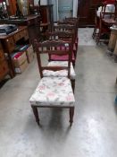 A set of 6 Edwardian dining chairs
