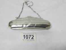 A silver purse, Birmingham 1913/14, 65gms,