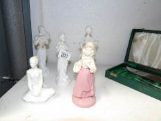 3 Avon figurine perfume bottles