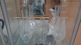 5 glass oil lamp funnels
