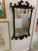 A mahogany framed mirror