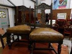 A set of 4 Edwardian chairs