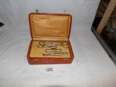 A vintage sewing kit