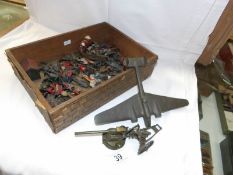A box of lead soldiers,