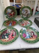A set of 6 Limoges 'Sevres' style plates