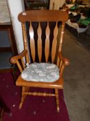 A Windsor rocking chair