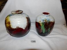 2 Charles Noke and Harry Nixon 'Chang' vases for Royal Doulton,