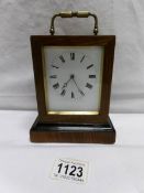 A French walnut cased bracket clock, movement marked V.A.P BREVETE' S.S.D.
