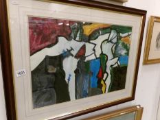 A figurative abstract - 1980's,