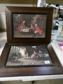 A pair of framed and glazed Victorian prints