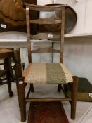 An Edwardian prayer chair