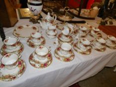 Approximately 60 pieces of Royal Albert Old Country Roses tea ware