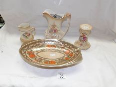 A Ducal bowl, A Fieldings Devon ware coffee pot,