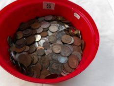 A tin of mixed coins