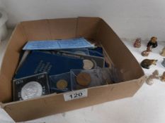 A mixed lot of GB and foreign coins and bank notes