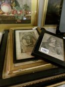 A collection of framed and glazed 19th century engravings