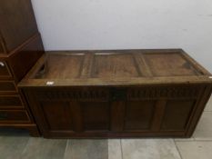 An oak coffer