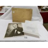 A signed letter and autograph dated May 6 1948 from Bing Crosby