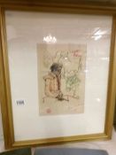 A Jean Cocteau artist print signed in pencil