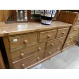 A pine 7 drawer chest