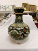 A Chinese Famille Neues onion vase,