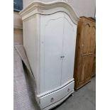 A painted French style wardrobe