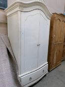 A painted French style wardrobe