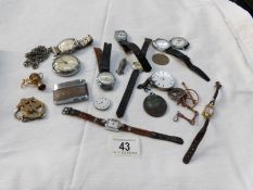 A mixed lot including watches