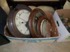 A box of clocks for restoration