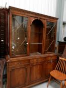 A mahogany effect wall unit