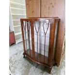 A mahogany astragal glazed china cabinet