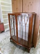 A mahogany astragal glazed china cabinet