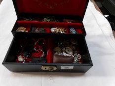 A jewellery box and jewellery
