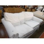 A cream sofa