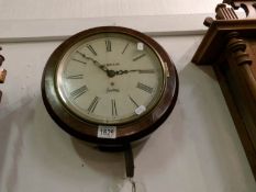 A Briggs of Spalding school/post office wall clock
