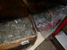 3 large boxes of glass chandelier droppers