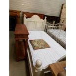 A 'Next' painted single bedstead with mattress