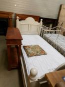 A 'Next' painted single bedstead with mattress