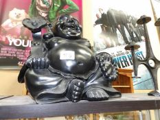 A large Buddha figure