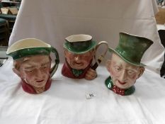 3 Beswick character jugs, Tony Weller,