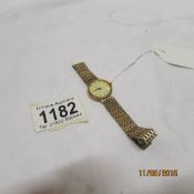 A 9ct gold ladies Rotary wristwatch and strap