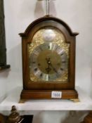 A brass faced bracket clock