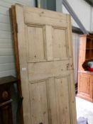 3 old pine doors