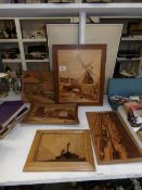 5 marquetry pictures