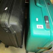 2 good fibre suit cases in good condition