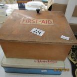 3 first aid boxes and contents