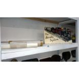 A Hornby sign & 3 posters